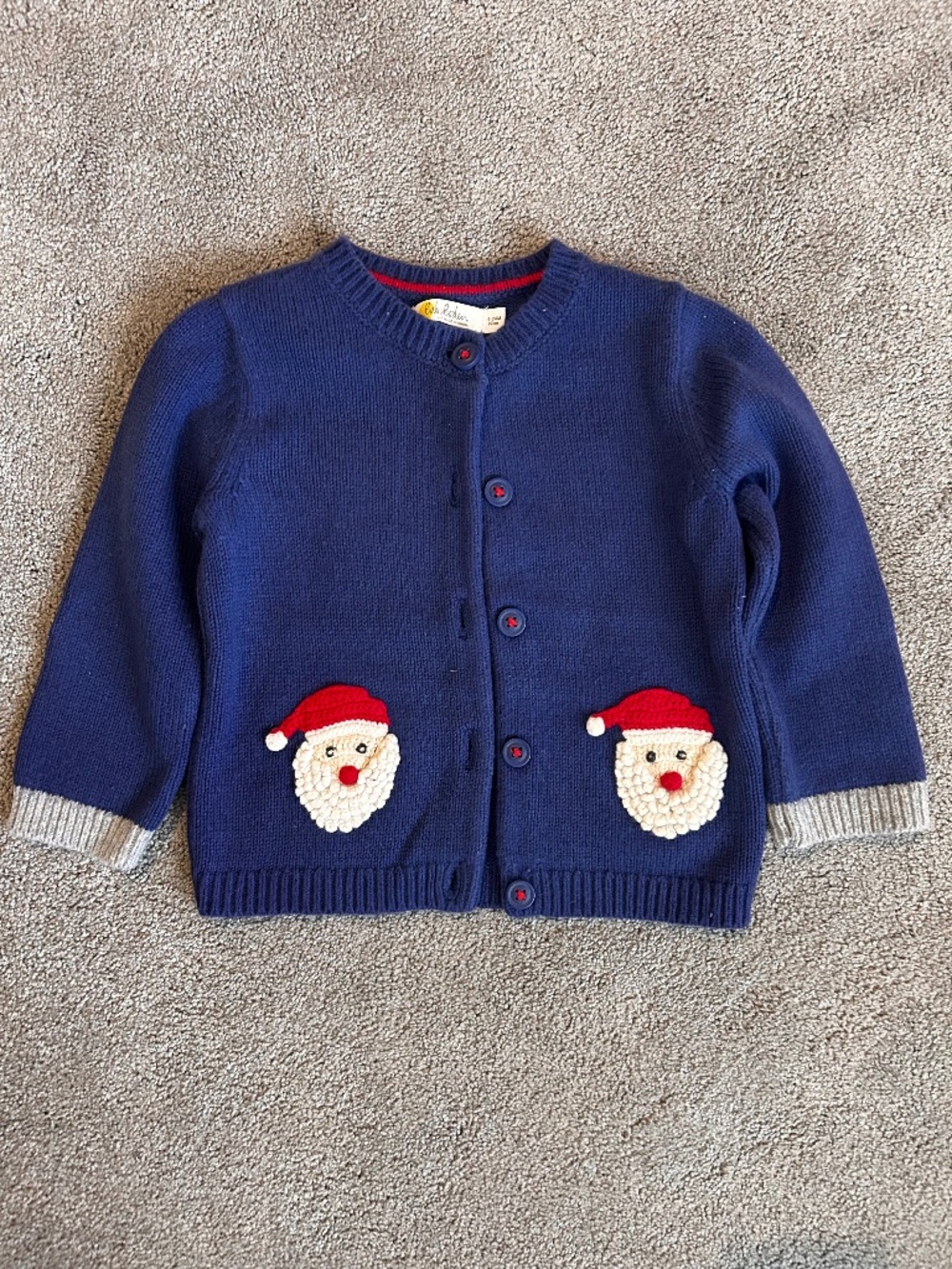 Baby Boden 18-24m Santa cardigan